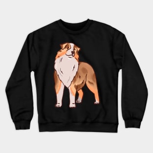 Red Merle Aussie Crewneck Sweatshirt